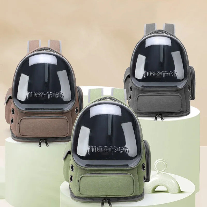 Transparent Pet Carrier Backpack for Cats & Small Dogs