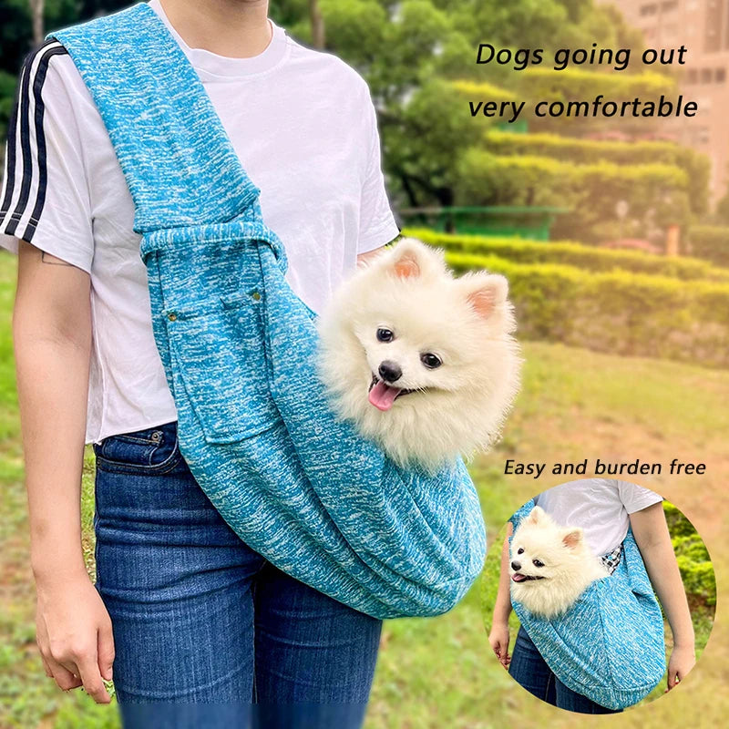 Portable Pet Carrier Shoulder Bag for Cats & Small Dogs (Up to 7.5kg)