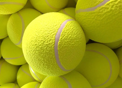 Giant Inflatable Tennis Ball Dog Toy with Pump