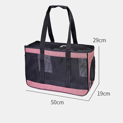 Soft-Sided Pet Carrier Bag for Small Dogs & Cats