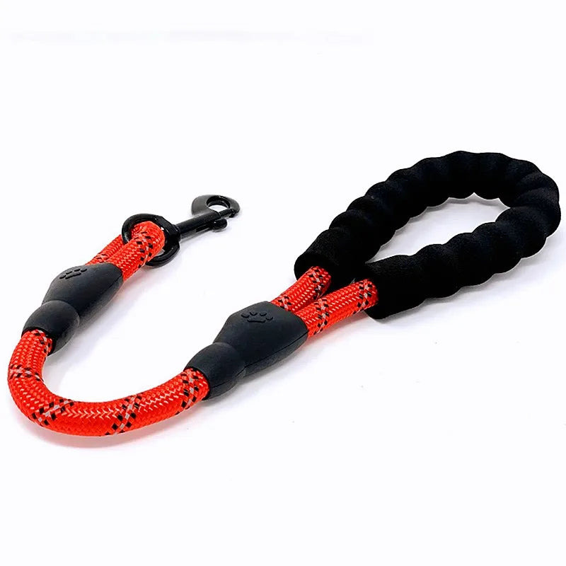 Short Reflective Dog Leash for Large Dogs