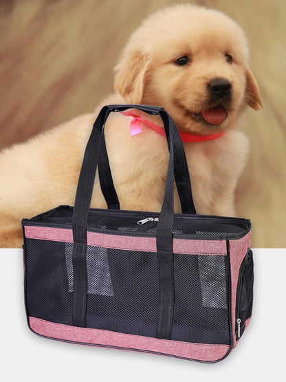 Soft-Sided Pet Carrier Bag for Small Dogs & Cats