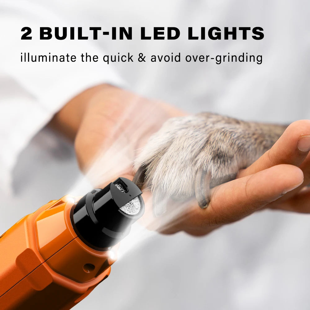 Rechargeable 6-Speed Dog Nail Grinder