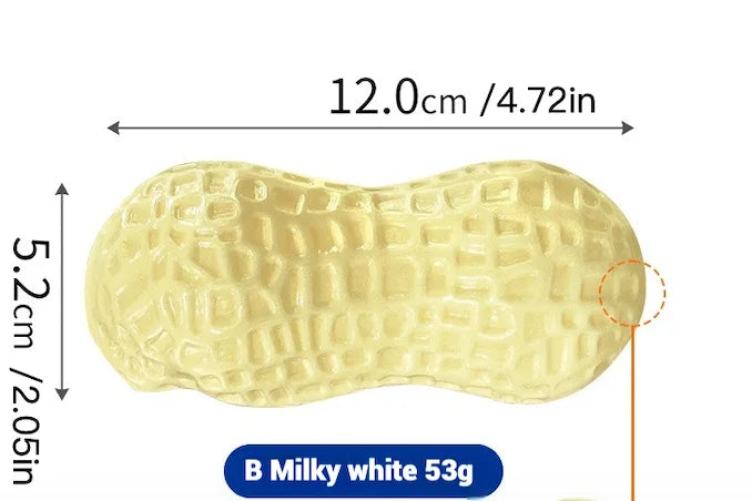 TPR Peanut Shape Squeaky Dog Chew Toy