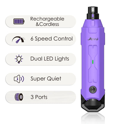Rechargeable 6-Speed Dog Nail Grinder
