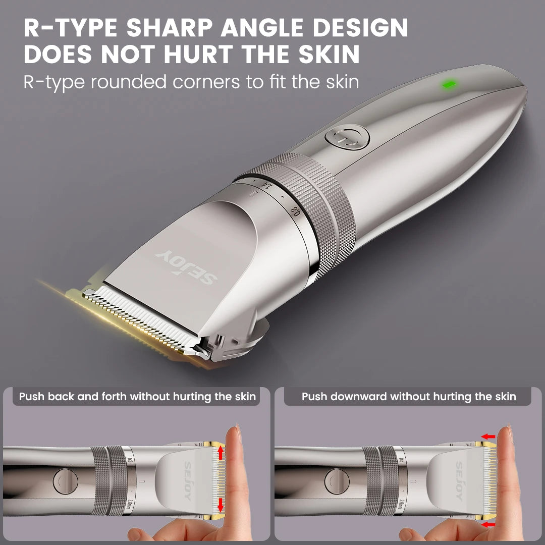 Pet Hair Clipper Kit - 2 Power Modes Quiet & Strong, Cordless Clippers for Grooming & Dogs Hair Trimmer for Groomings, Ceramic Blades, 4 Guide Combs, Rechargeable Trimmer for Cats and Pets