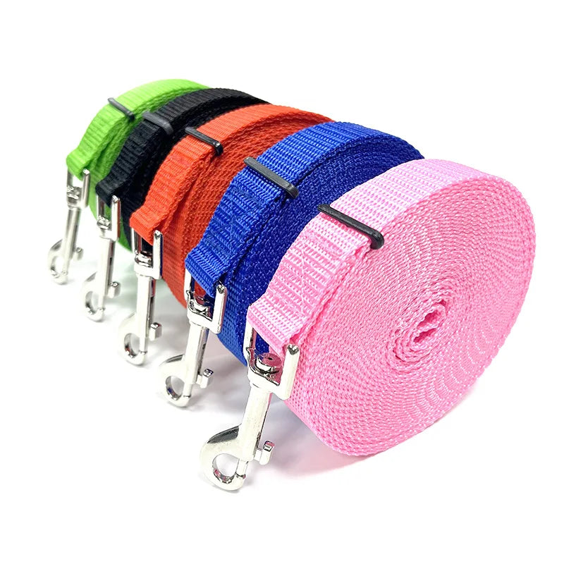 Long Nylon Dog Training Leash (1.2M–30M)