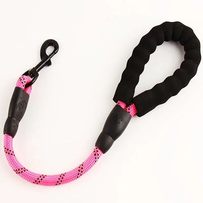 Short Reflective Dog Leash for Large Dogs