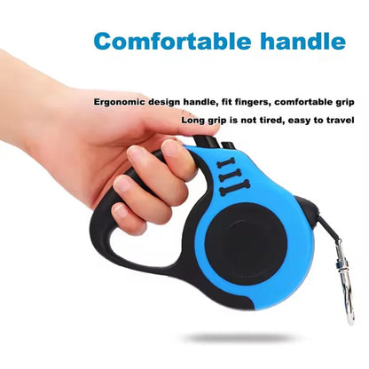 Retractable Nylon Dog Leash for Small & Medium Dogs