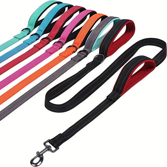 Heavy Duty Double Handle Dog Training Leash