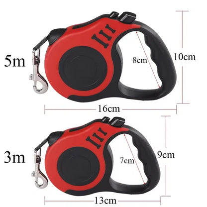Retractable Nylon Dog Leash for Small & Medium Dogs
