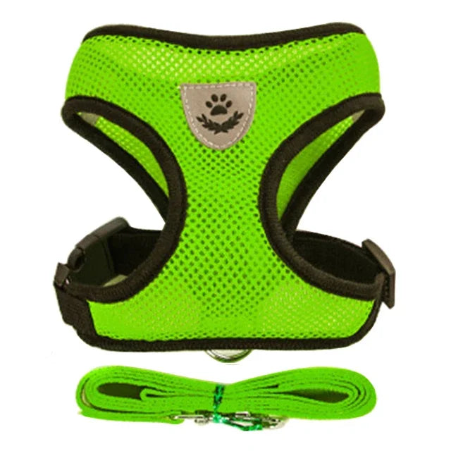 Adjustable Mesh Cat & Small Dog Harness Vest