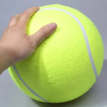 Giant Inflatable Tennis Ball Dog Toy with Pump