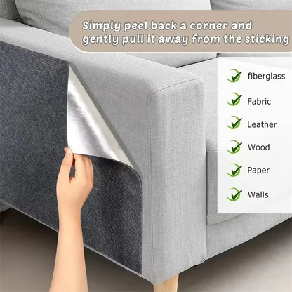 Self-Adhesive Cat Scratcher Sofa Protector