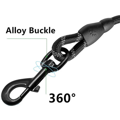 Short Reflective Dog Leash for Large Dogs