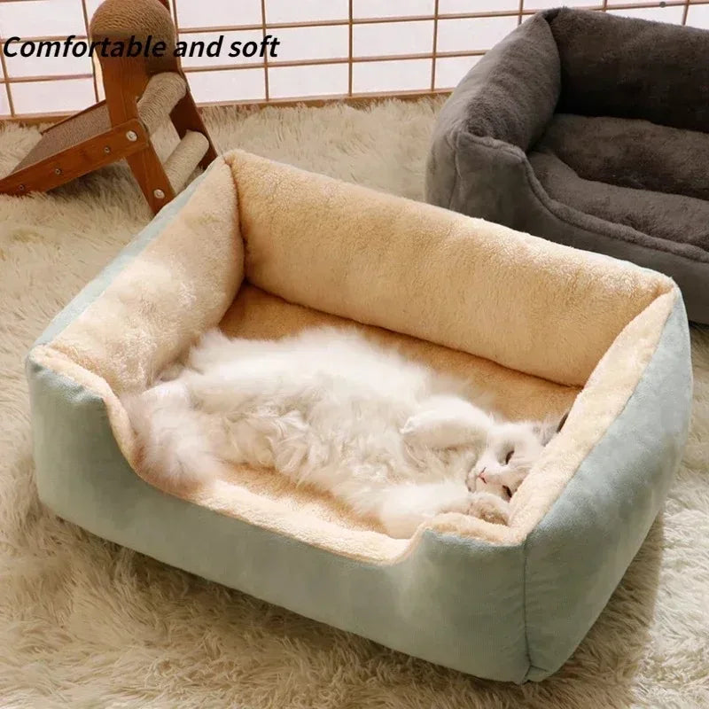 Winter Plush Pet Bed Cushion