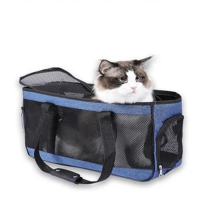 Soft-Sided Pet Carrier Bag for Small Dogs & Cats