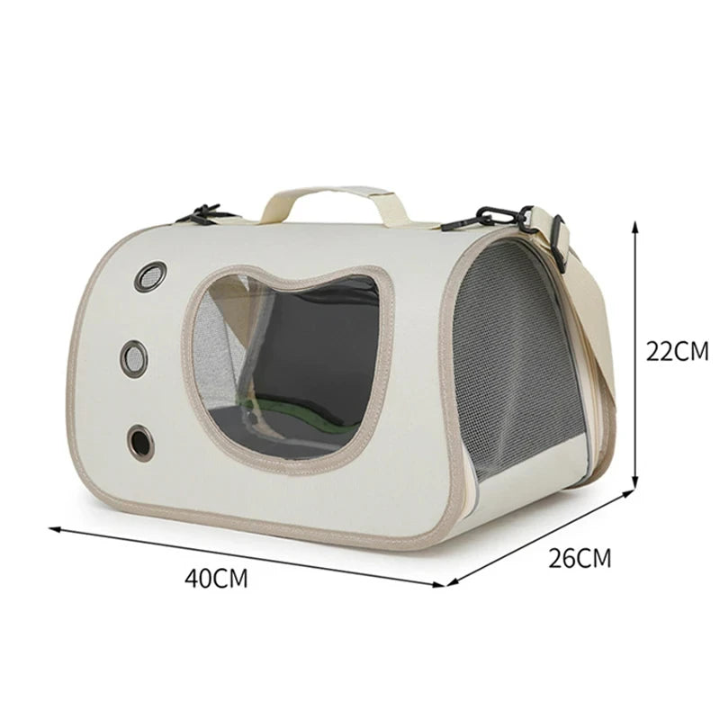 Foldable Pet Carrier Bag for Cats & Small Dogs