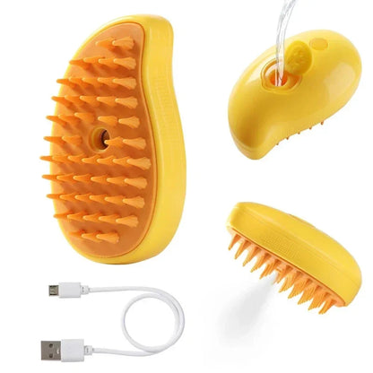 3-in-1 Steam Pet Grooming Brush