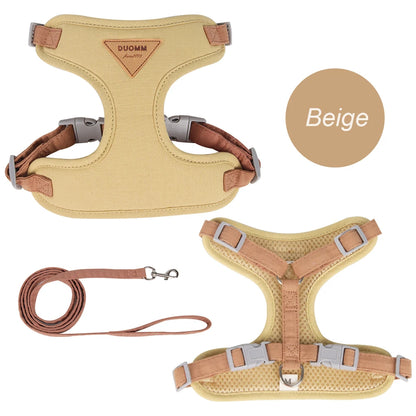 Breathable Cat & Puppy Harness and Leash Set