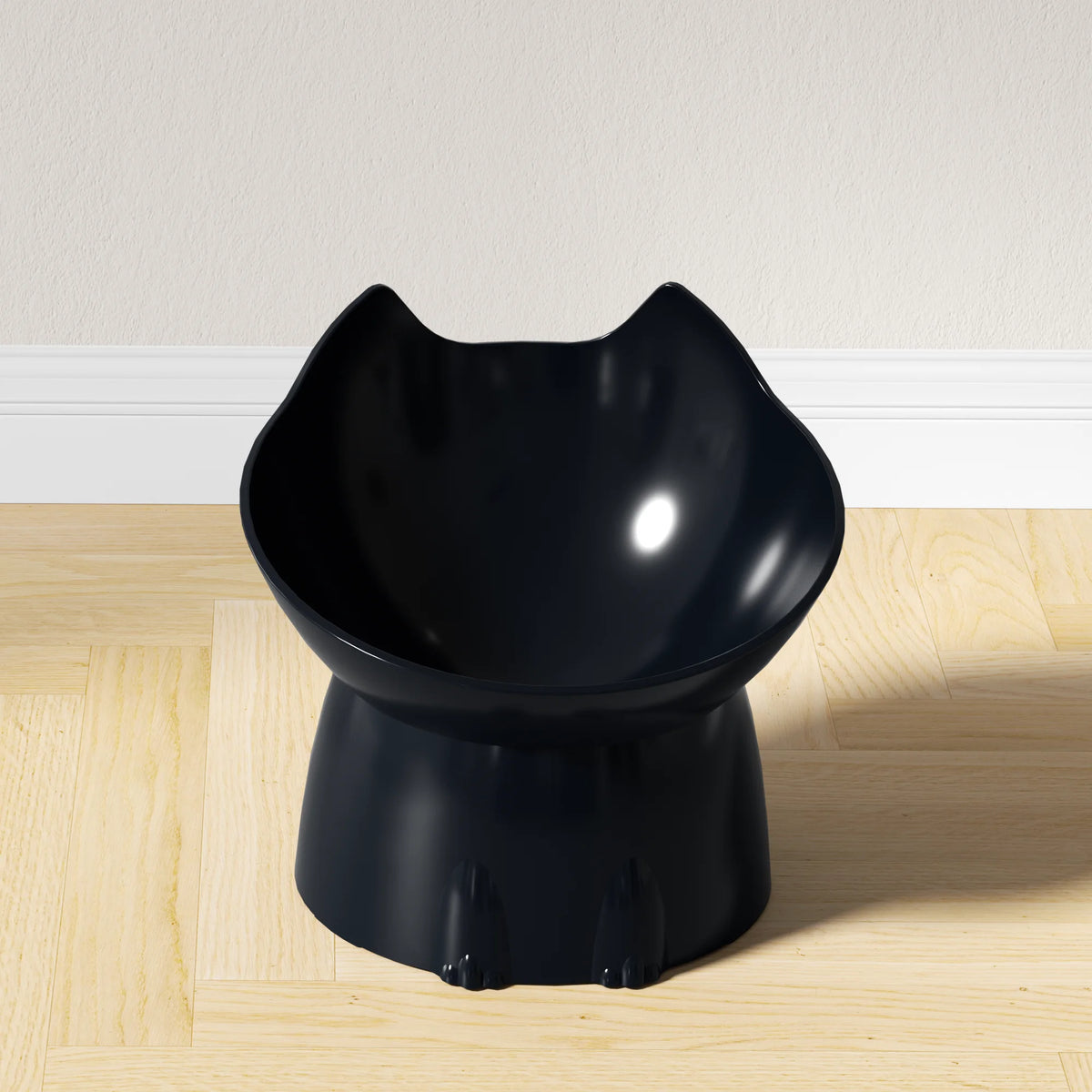 Elevated Tilted Cat Bowl for Neck Protection