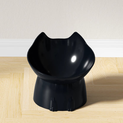 Elevated Tilted Cat Bowl for Neck Protection