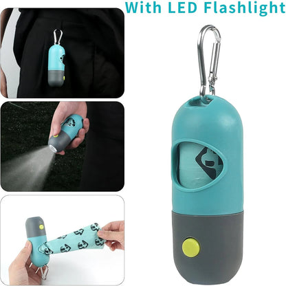 Portable Dog Poop Scooper Set with LED Light