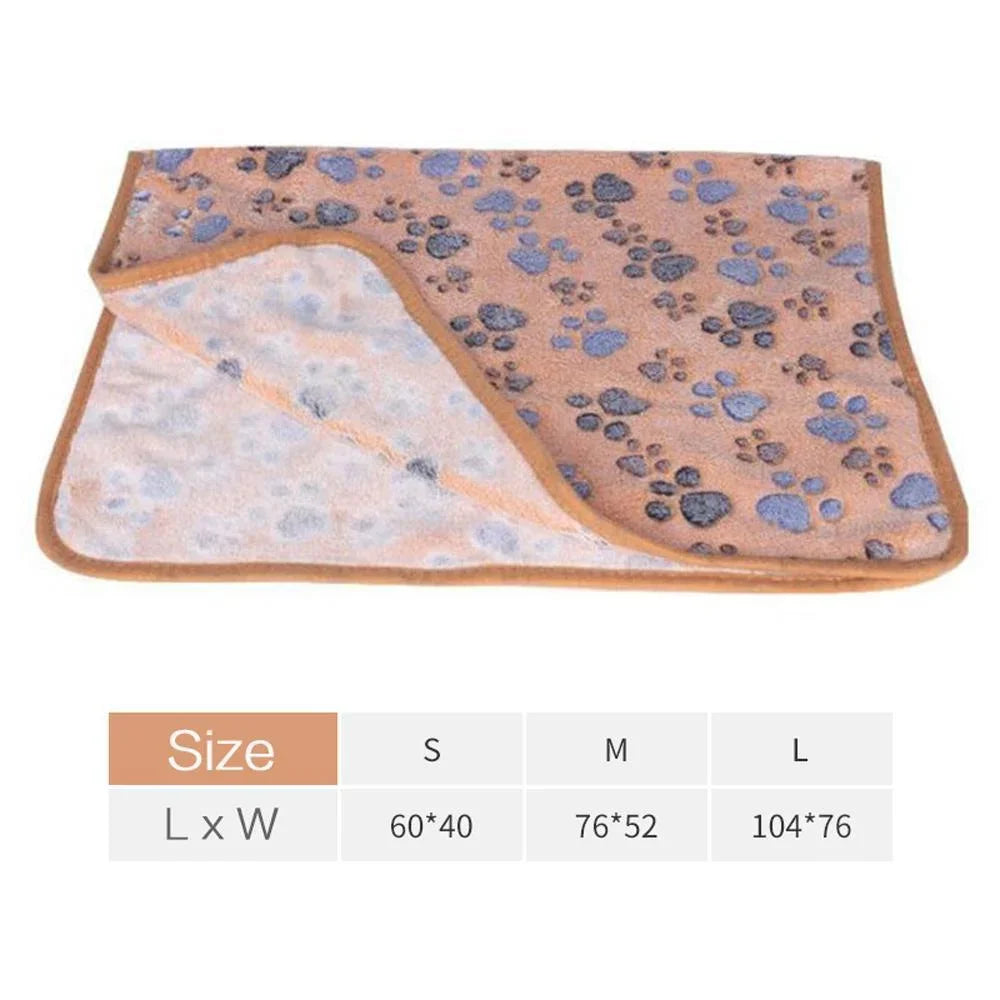 Soft Fluffy Cartoon Pet Blanket