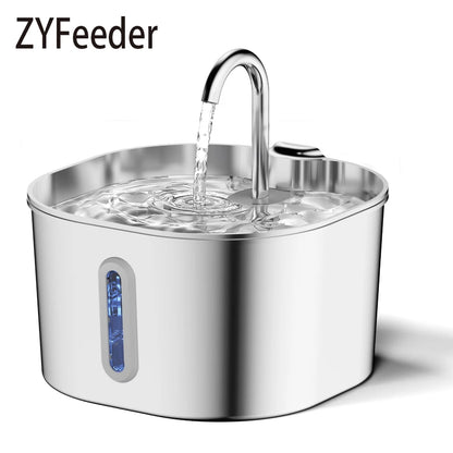 Automatic Stainless Steel Pet Water Fountain (2.2L)