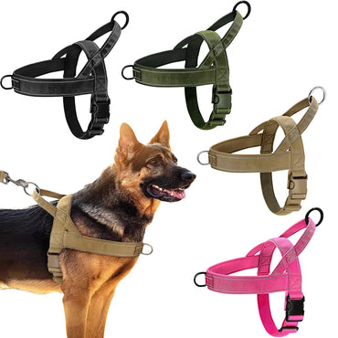 Tactical Anti-Pull Dog Harness for Large Dogs