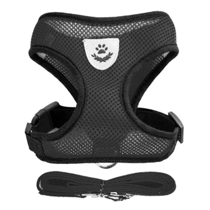 Adjustable Mesh Cat & Small Dog Harness Vest