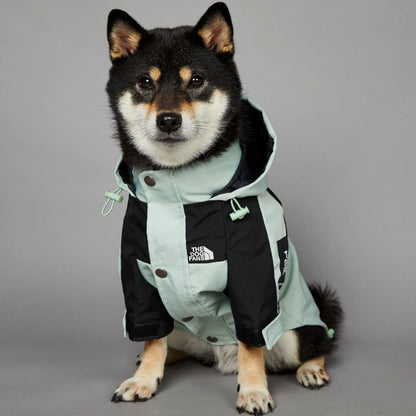 Luxury Waterproof Dog Raincoat Jacket (Mint)