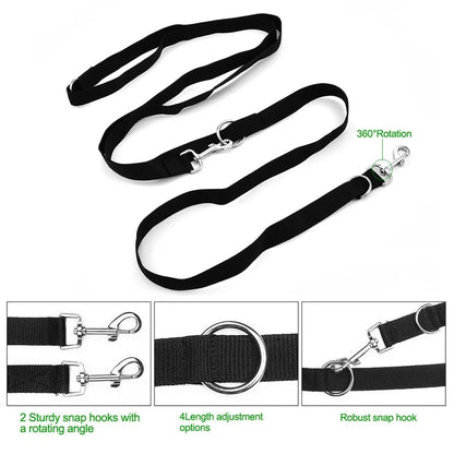 2.5M Adjustable Dog Training Leash – Double-Ended Control Lead
