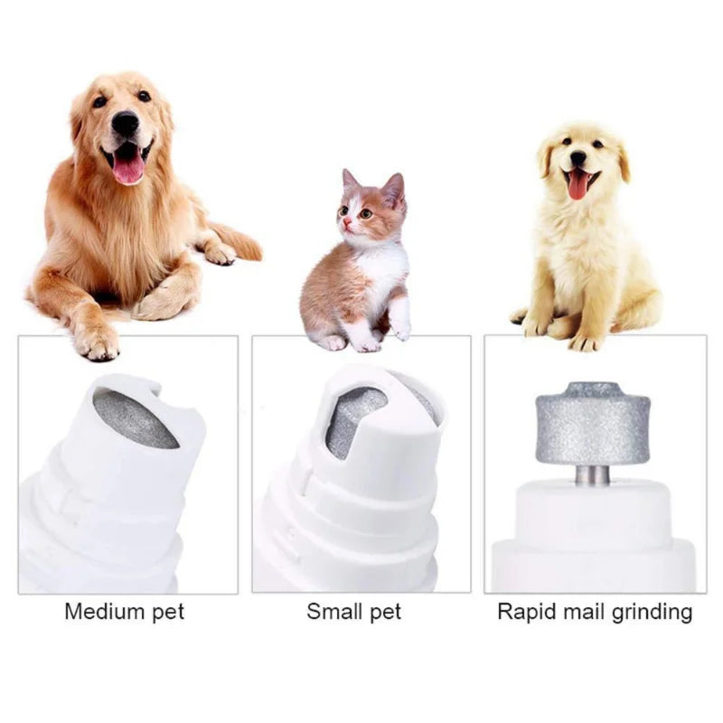 Electric Pet Nail Grinder File Trimmer Pro Grooming Tool Dog Claw Clipper Quiet Cat Paws Nail Grooming Trimmer Nail Supplies
